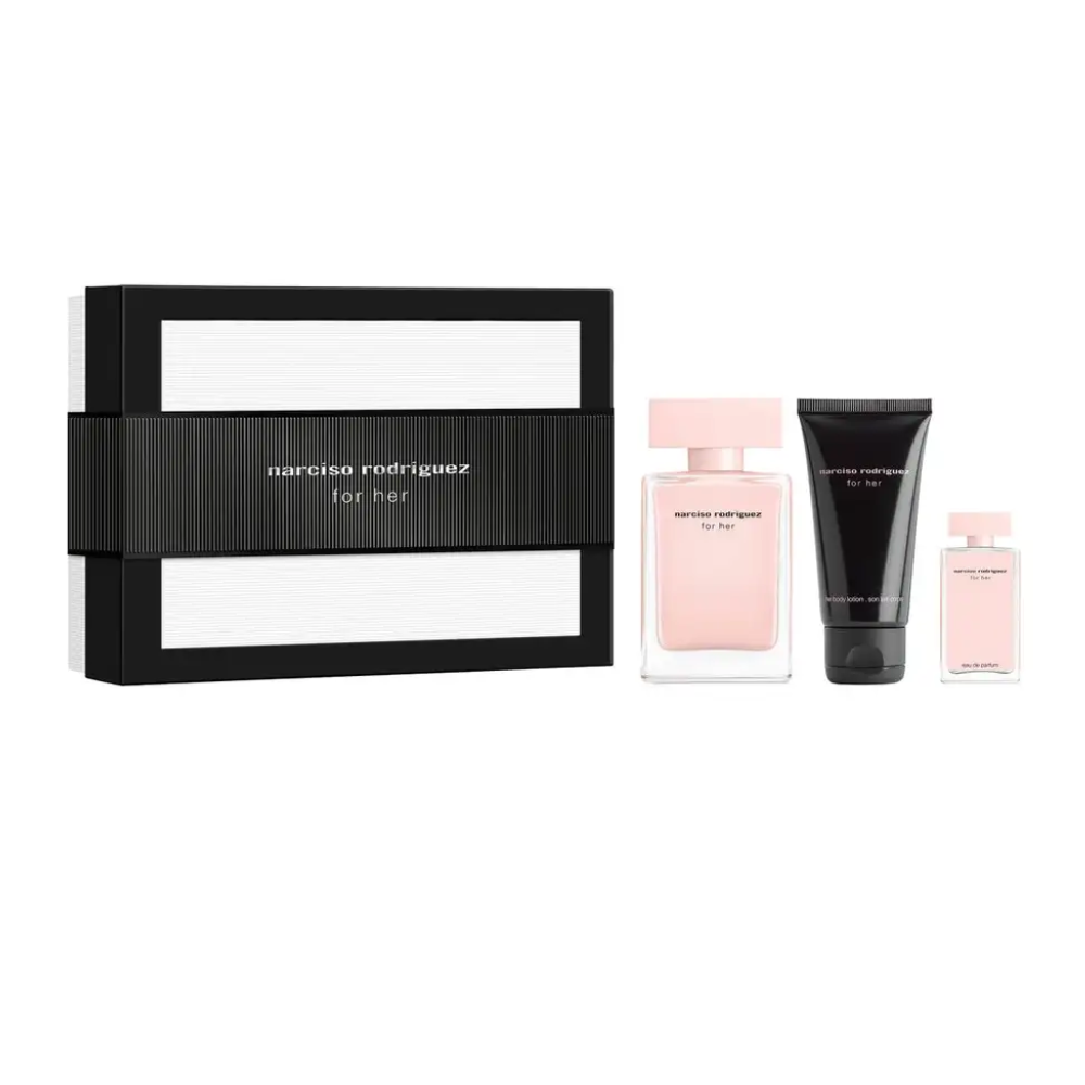 Narciso Rodriguez for Her Gift Set EDT 50 ml, Body Lotion 50 ml and Shower Gel 50 ml