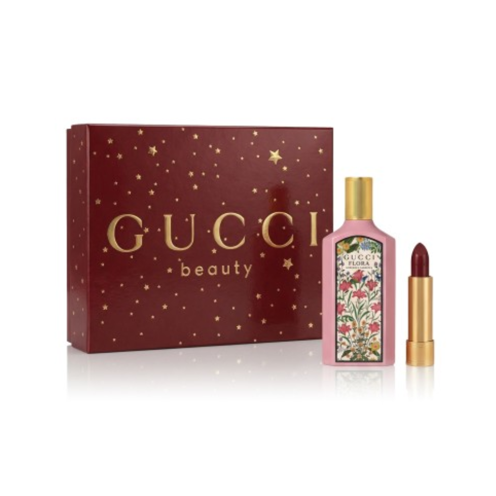 Gucci Flora Gorgeous Gardenia Gift Set EDP 50 ml and Lipstick 1.8 g 100ml