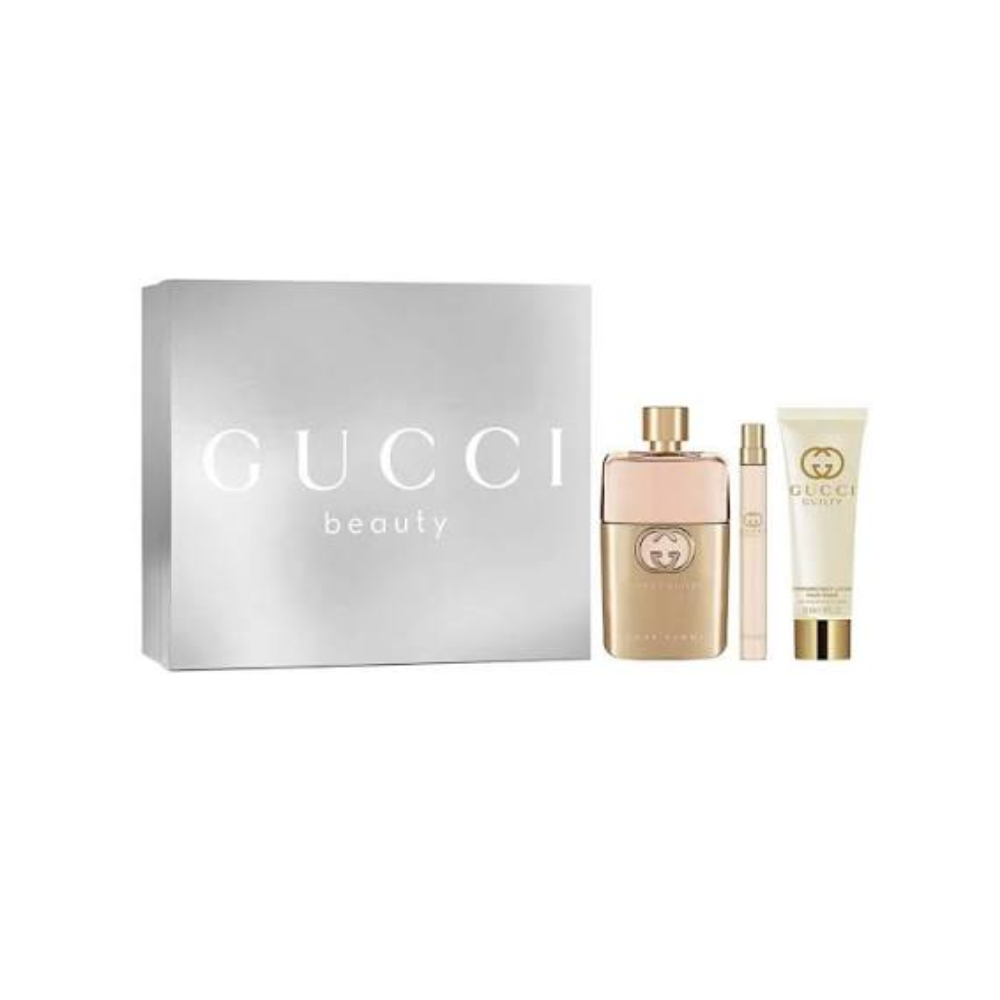 Gucci Guilty Pour Femme Gift Set EDP 90ml, Body Lotion 50ml and Mini EDP 10ml