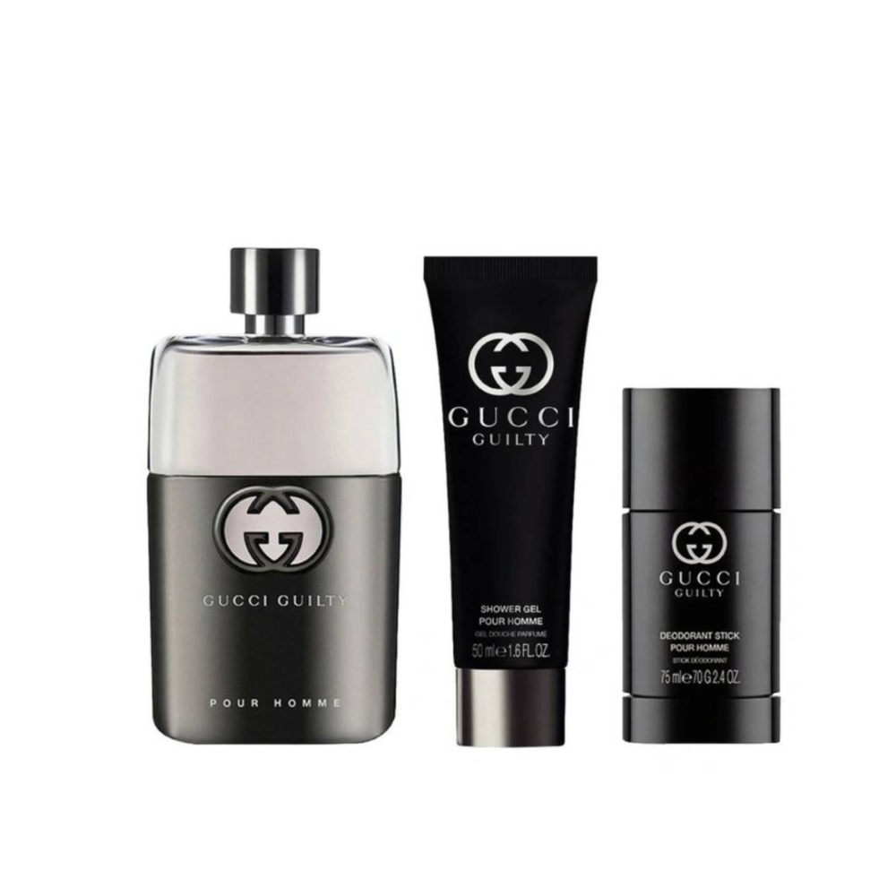 Gucci Guilty pour Homme Gift set EDT 90 ml, deodorante 75 ml and shower gel 50 ml