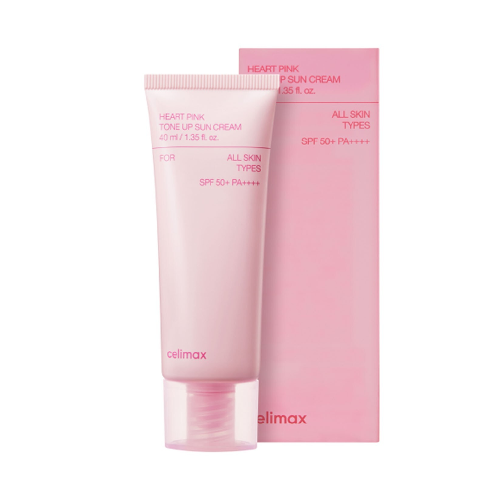 Celimax Heart Pink Tone Up Sun Cream SPF 50 - Crema solare colorata 40ml