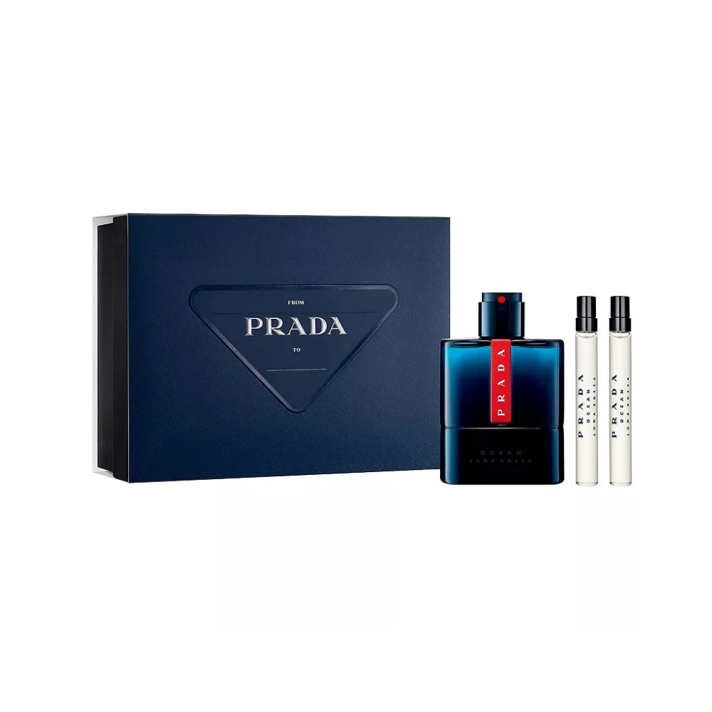 Prada Luna Rossa Ocean Gift set EDT 100 ml and miniature EDT 2 x 10 ml