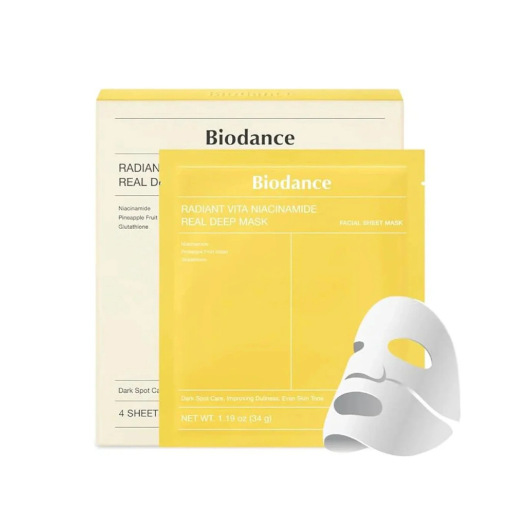 Biodance - Radiant Vita Niacinamide maschera intensa  1Box 4 pz