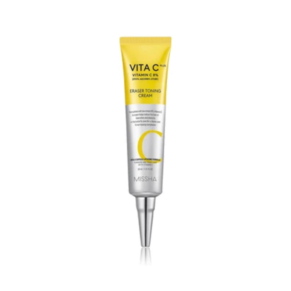 Missha	Anti-Age Vita C Plus Eraser Toning Cream - Crema viso illuminante 50ml