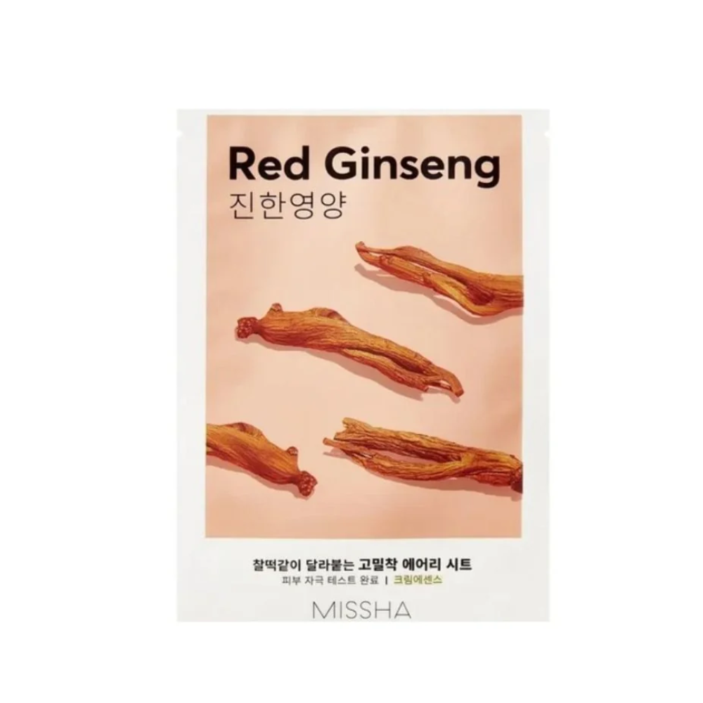 Missha	Red Ginseng Airy Fit Sheet Mask - maschera viso nutriente in foglio 25ml