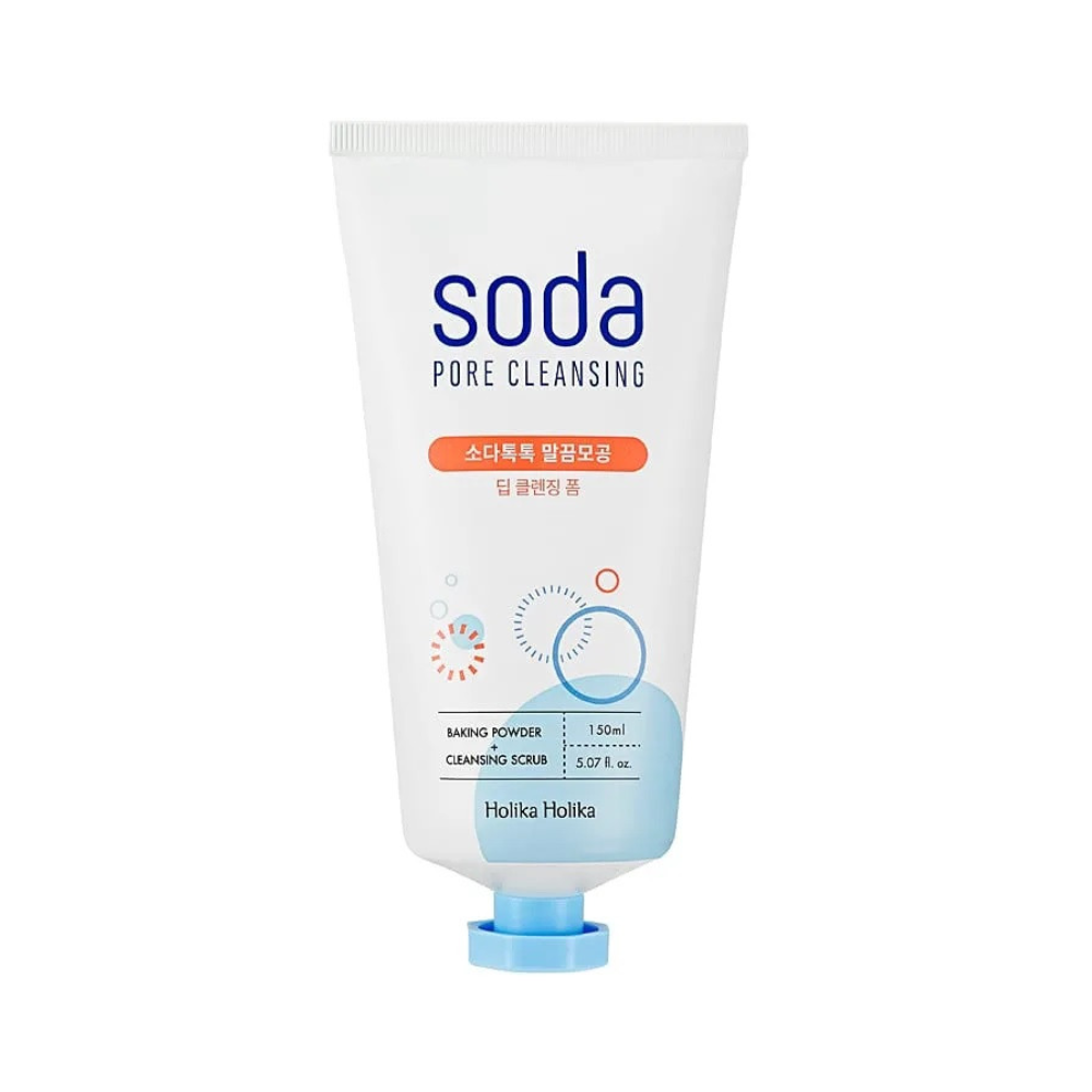 Holika Holika - Soda Pore Cleansing Cleansing Scrub (pelli grasse e miste) - Schiuma detergente effetto peeling 150ml