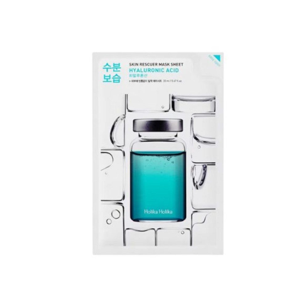 Holika Holika - Hyaluronic Acid Skin Rescue Mask Sheet - Maschera in tessuto con acido ialuronico 20ml