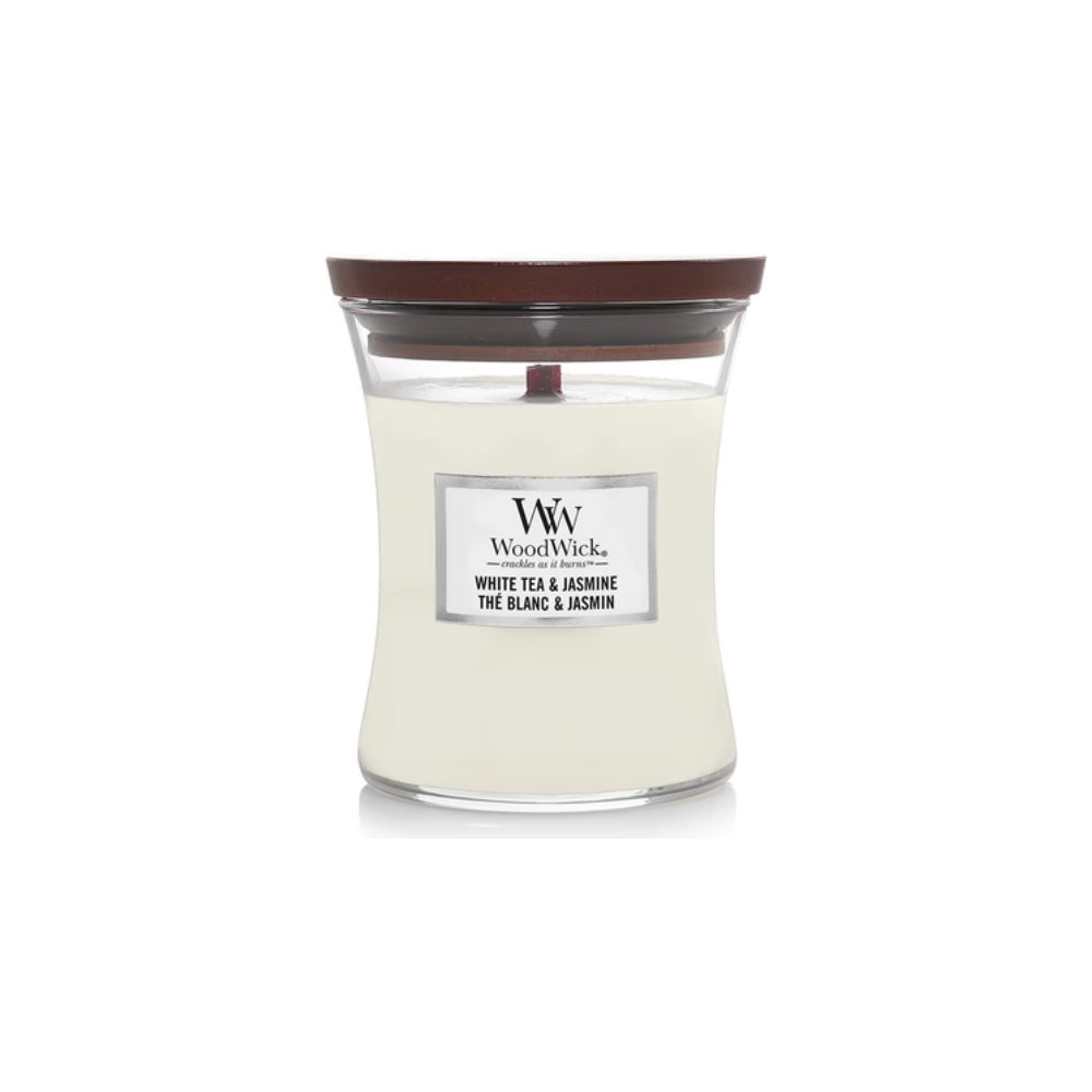WoodWick - White Tea & Jasmine Vaso Candela profumata  275.0g