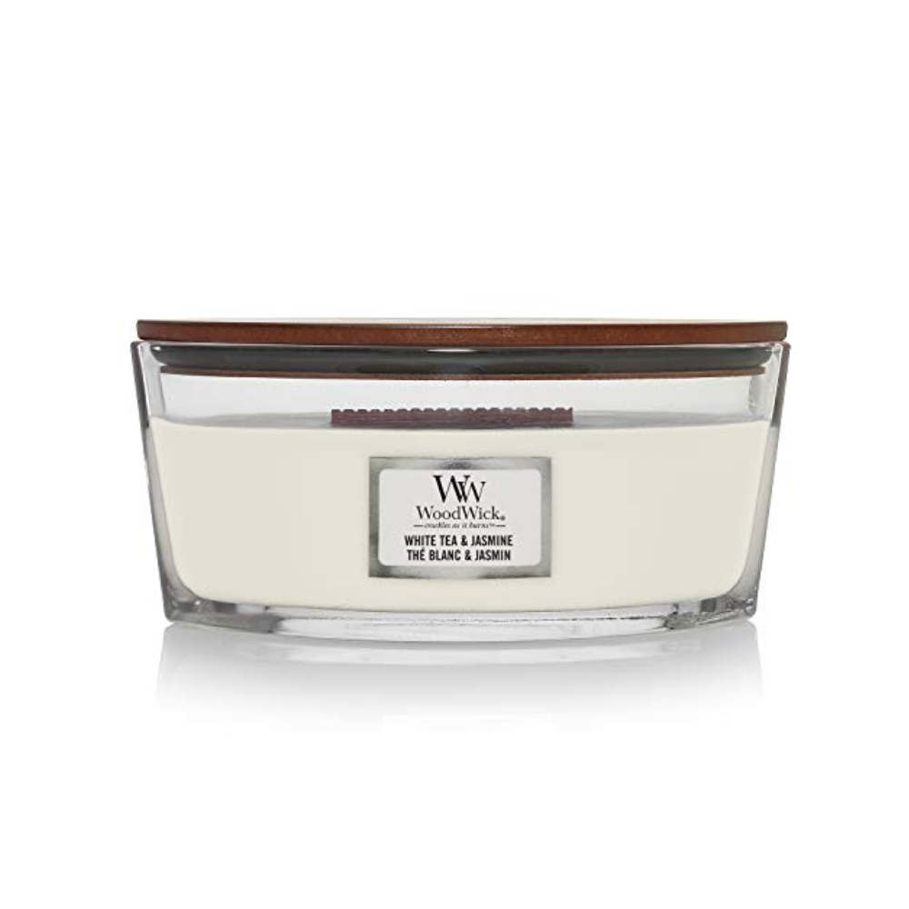 WoodWick - White Tea & Jasmine Nave Candela profumata  453.0g