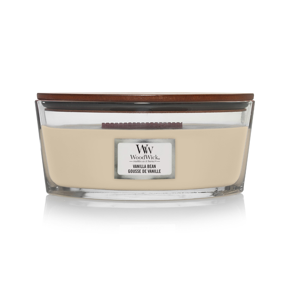 WoodWick - Vanilla Bean Candela profumata  453 g