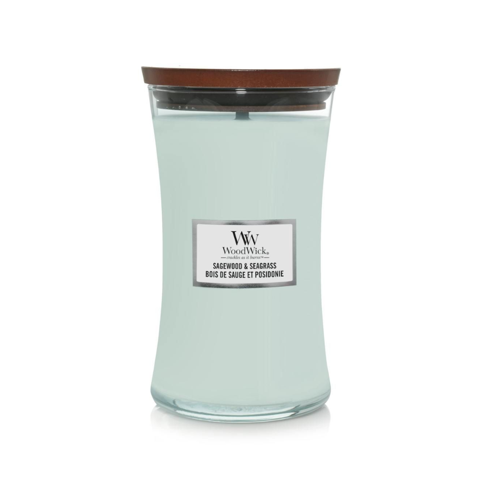 WoodWick - Sagewood & Seagrass Vaso Candela profumata 609.0g