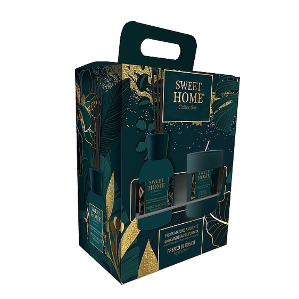 Sweet Home Collection - Fresh Forest Diffusore Ambiente + candele set regalo