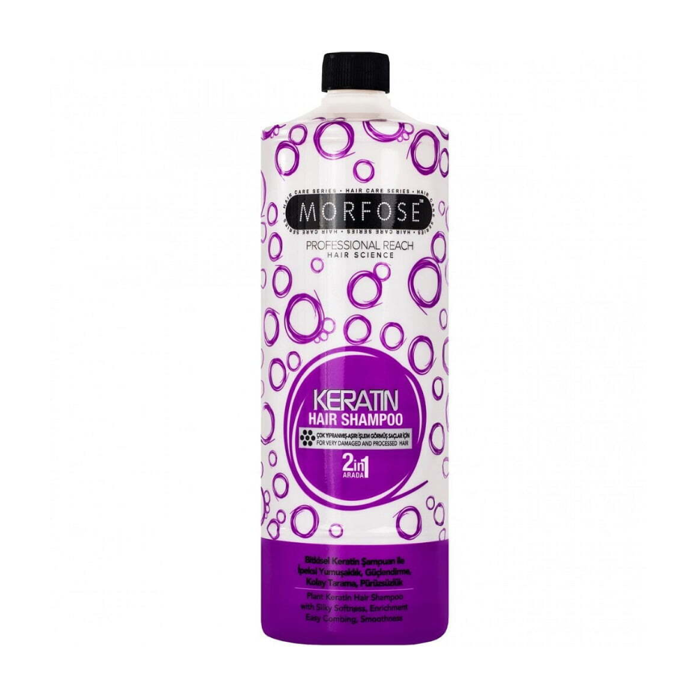Morfose Hair Shampoo 2in1 Keratin -Shampoo rinforzante  1000ml