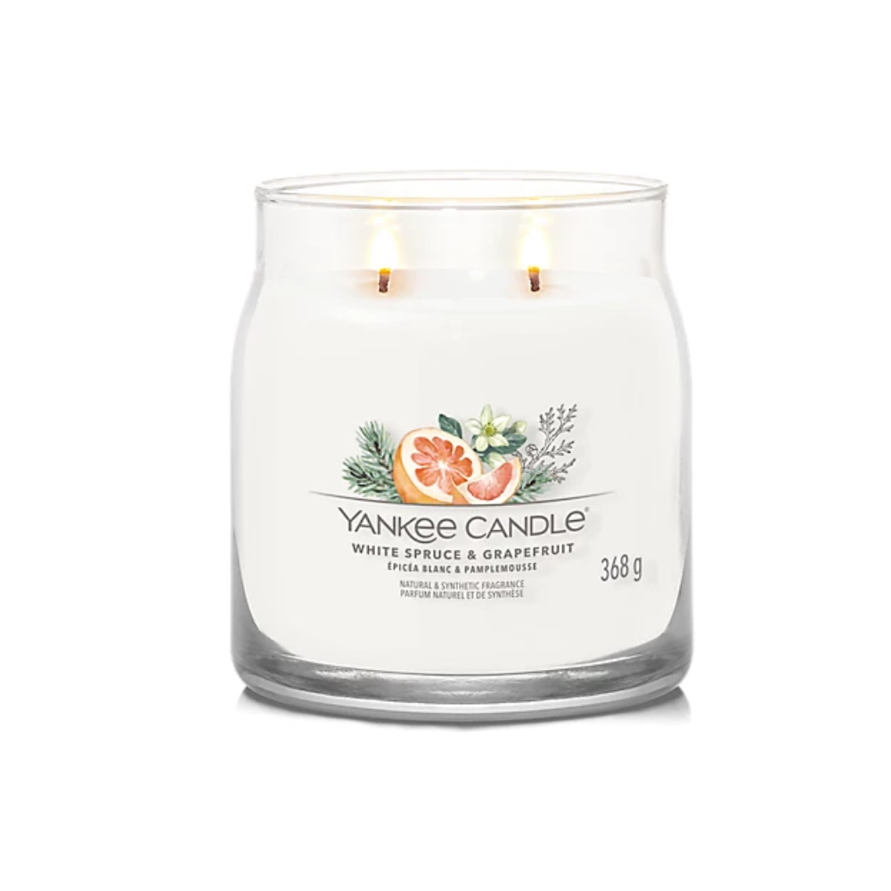 Yankee Candle - White Spruce & Grapefruit Signature Candela profumata  368.0g