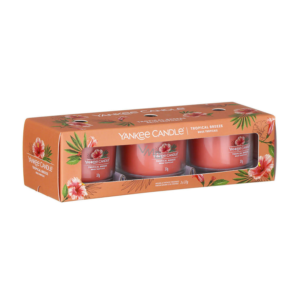 Yankee Candle - Tropical Breeze Candele votive Set 3pz 37.0g
