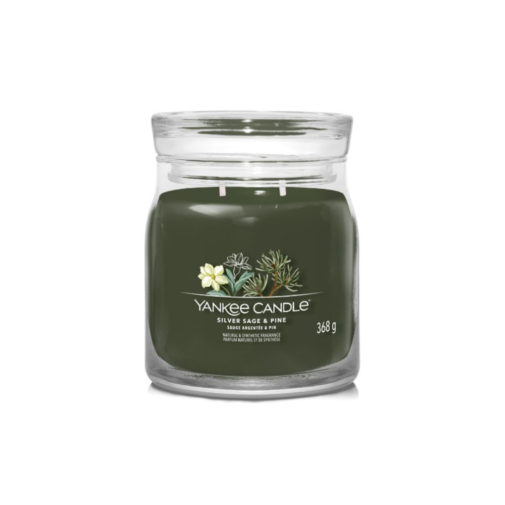 Yankee Candle - Silver Sage & Pine Signature Candela profumata  368.0g