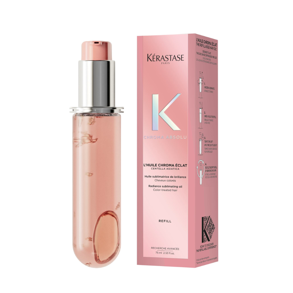 Kérastase Chroma Absolu L'Huile Chroma Éclat Radiance Sublimating Oil Refill - Ricarica olio per capelli  75ml