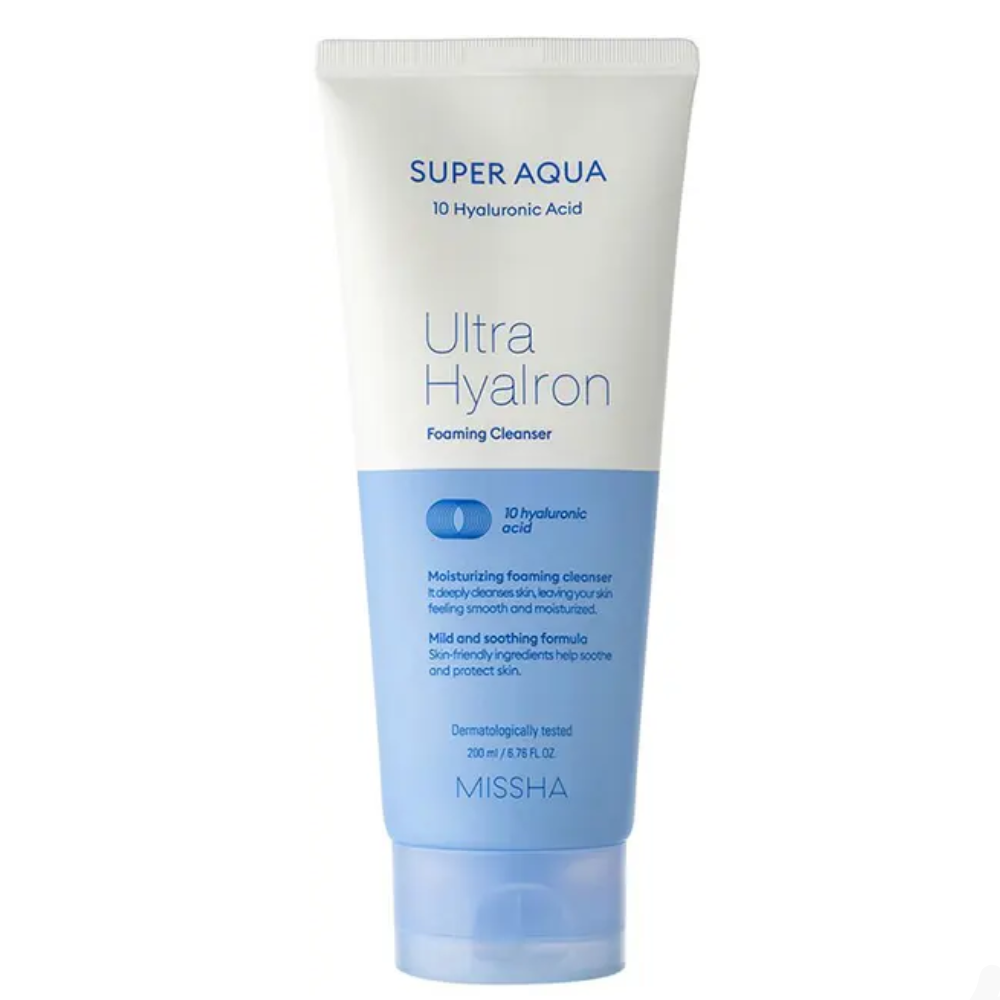 Missha	Super Aqua Ultra Hyalron Foaming Cleanser  100ml