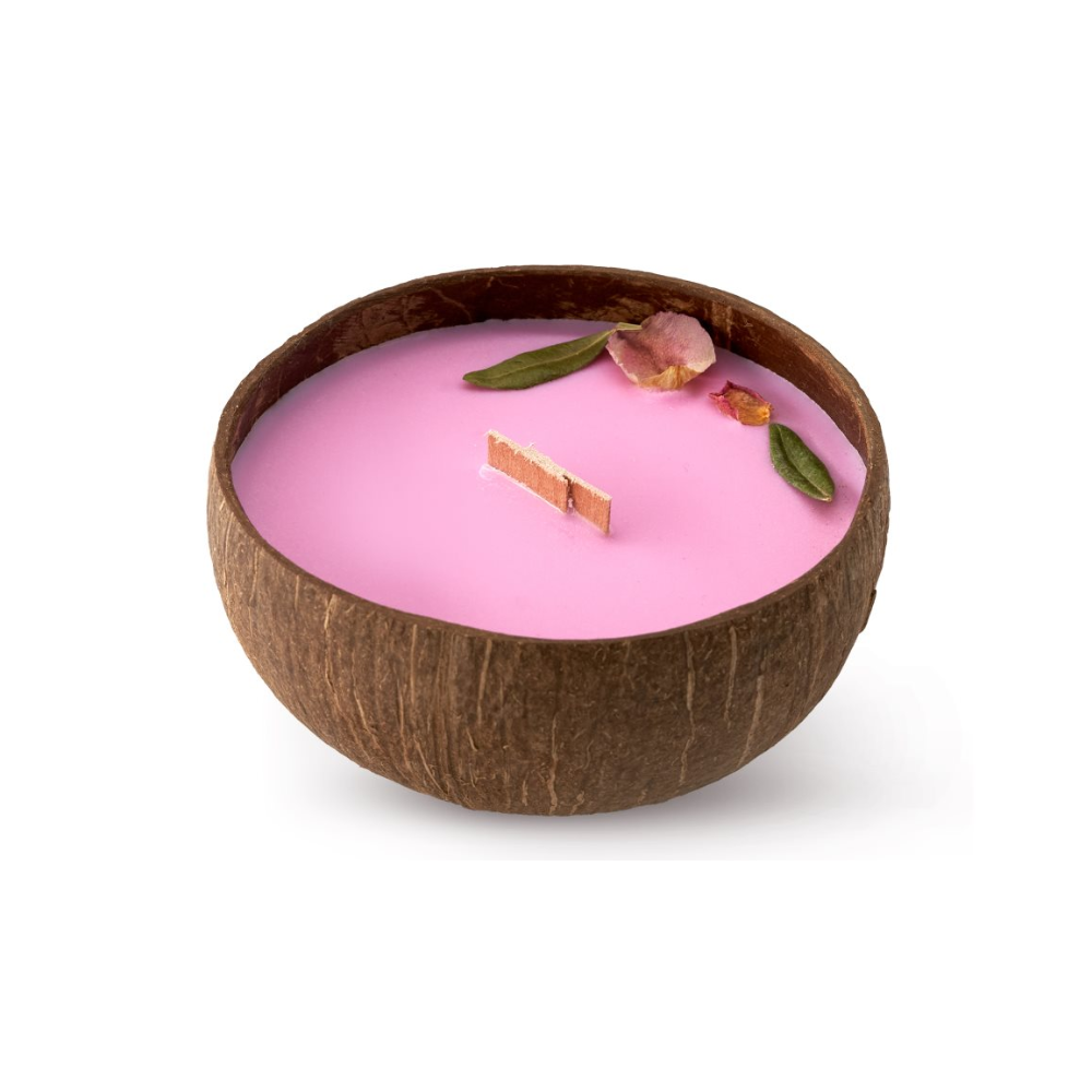 Tropikalia - Candle in Coconut - Rosa