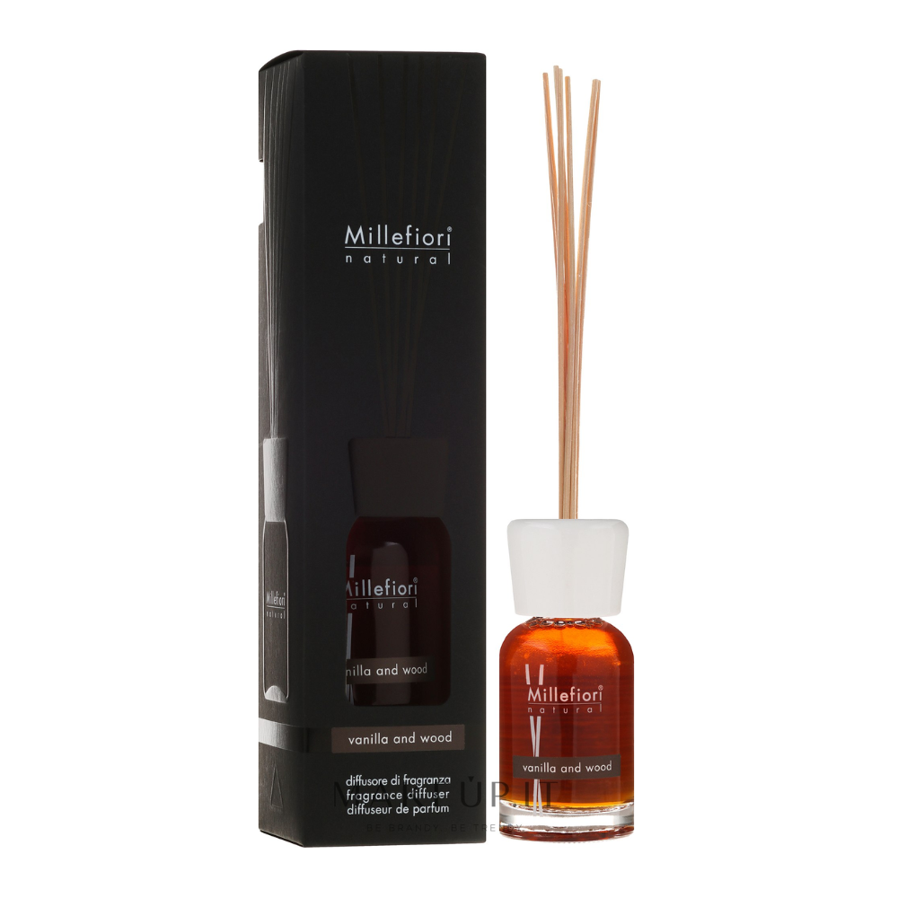 Millefiori - Natural Diffuser Vanilla and Wood - Diffusore Ambiente  100ml